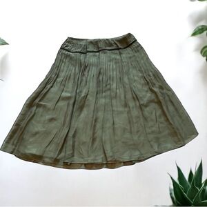 Lafayette 148 New York Olive Midi Skirt